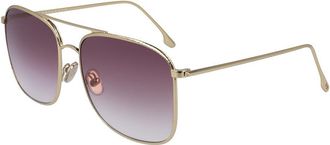 Victoria Beckham Gold Metal Womens Sunglasses