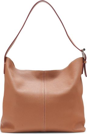 Alexander McQueen T-Bar Sling Hobo Bag in 2116 Pecan/Silver at Nordstrom