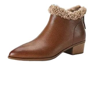 Bottines Western Circle G By Corral Femme 7.5 - Marron à Franges - Cuir - Fermeture éclair