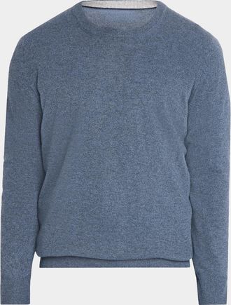 Brunello Cucinelli Men & apos;s Cashmere Melange Crewneck Sweater
