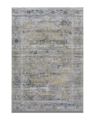 Jonathan Y Designs Jonathan Y Alanya Ornate Medallion Machine-Washable Chenille Rug