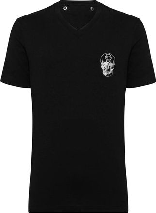 Philipp Plein T-shirt Ronde Hals Skull - Heren - T-shirts - Zwart - XS - Katoen - Tops