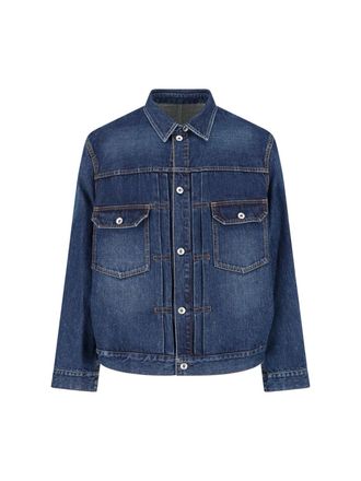 sacai Layered Design Casual Jacket With Structured Silhouette