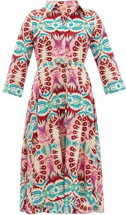 Emporio Sirenuse multicolour block print cotton dress Size S
