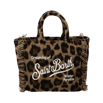 MC2 Saint Barth Tassen, Dames, Bruin, ONE Size, Polyester, Vanity Mini Handtas van Vilt