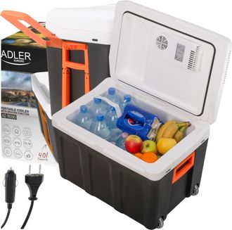 Adler Europe Ad 8090 Nevera Port&aacute;til De 40 L Negro, Blanco - Adler