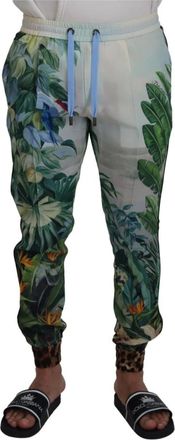 Dolce & Gabbana Floral Printed Jogger Pants - Heren - Sweatpants - Veelkleurig - M - Broeken