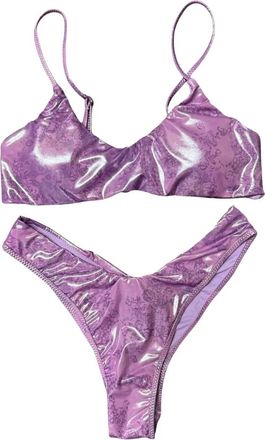 F**k Bikinis - Dames - Bikinis - Paars - S - Polyester - Badmode