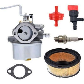 OEM Kit De Carburador Tecumseh 640260 Para Carburador De Quitanieves 520956 056320 632689, Con Junta, Buj&iacute;a Y Kit De Filtro