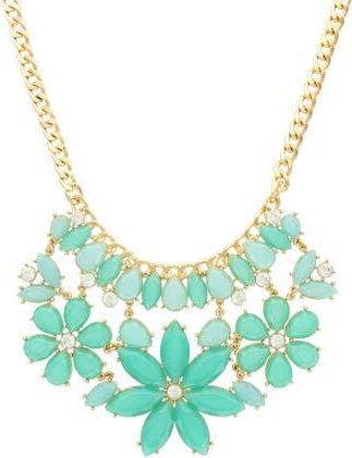 Olivia Welles Raelyn Flower Necklace in Turquoise at Nordstrom Rack
