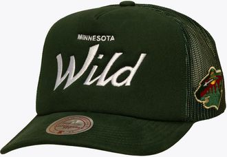 Mitchell & Ness Mens Mitchell & Ness Green Minnesota Wild Head Coach Trucker Adjustable Hat at Nordstrom