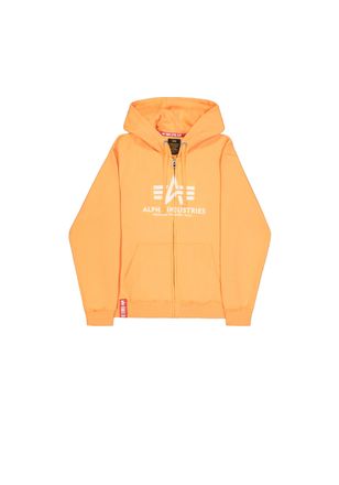 Alpha Industries Hoodie ALPHA INDUSTRIES Basic Zip Hoodie BL PP, Herren, Gr. XL, orange (tangerine), Obermaterial: 80% Baumwolle, 20% Polyester, regular fit, Sweatshir