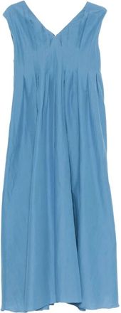 Max Mara Maxi Dresses, female, Blue, Size: XS Piega Dress