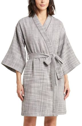 Nordstrom Womens Everyday Waffle Robe in Grey Castlerock Spacedye at Nordstrom, Size X-Small