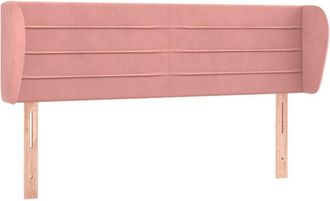 vidaXL Cabecero De Terciopelo Rosa 147x23x78/88 Cm Vidaxl