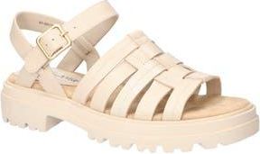 Bella Vita Loni Lug Sole Fisherman Sandal in Ivory Leather at Nordstrom Rack, Size 9.5