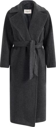 Max Mara Jassen, Dames, Grijs, XS, Wol, Tempera Jas