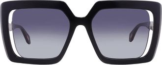 Just Cavalli Smoke Gradient Square Ladies Sunglasses SJC027 0700 53