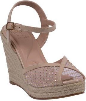 GC SHOES Mila Espadrille Wedge Sandal in Nude at Nordstrom Rack, Size 8.5