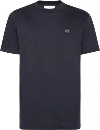 Philipp Plein Rondhals T-shirt Hexagon - Heren - T-shirts - Blauw - XL - Katoen - Tops