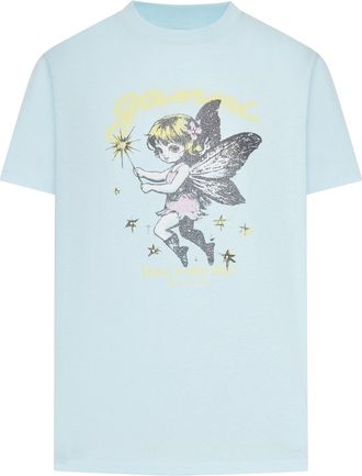 Ganni COTTON T-SHIRT WITH FAIRY GRAPHIC PRINT - Ganni - Woman