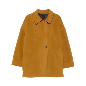 Paul Smith Single-Breasted Coat - Dames - Mantels - Bruin - Maat: S