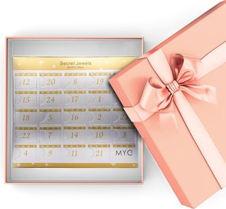 MYC-Paris Adventskalender 12 juwelen, 11 kralen en 1 verrassing - Roségoud en kristal