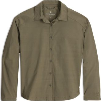 Royal Robbins Womens Wilder Shirt Long Sleeve Green XS