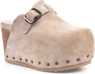 Zigi Soho Cuna Platform Clog in Sand Suede at Nordstrom, Size 10