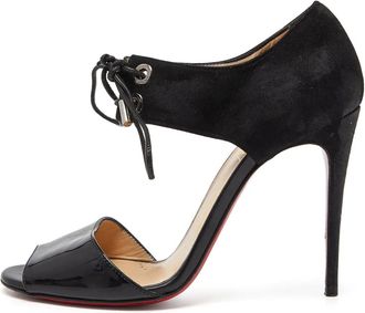 Christian Louboutin laced suede sandals - Black