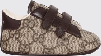 Gucci Sneakers da bambino in tessuto GG Supreme con chiusura a strappo