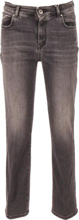 Max Mara Pantalone in denim Rapallo - Dames - Slim Fit Jeans - Zwart - M - Denim - Jeans