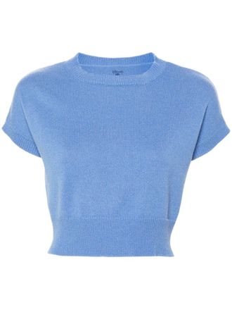 Teddy Cashmere Kasjmier top - Blauw