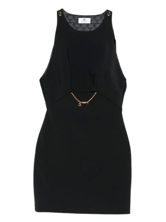 Elisabetta Franchi layered mini dress - Black