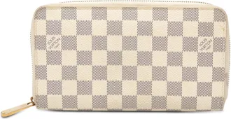 Louis Vuitton White Pvc Leather Long Wallet (Bi-Fold) (Pre-Owned)