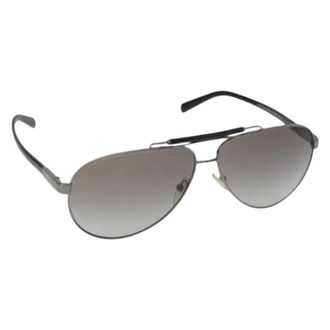 Prada Pre-owned Vintage Zonnebril - Dames - Pre-owned - Zwart - Maat: ONE Size
