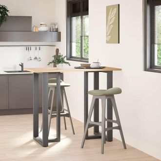 Berkfield Home Bar Table Legs T-Shaped&not;2 pcs Anthracite 60x35x(110-111) cm Steel in Dark Grey