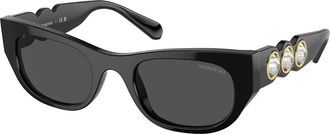 Swarovski SK6022 100187 Womens Sunglasses Black Size 51