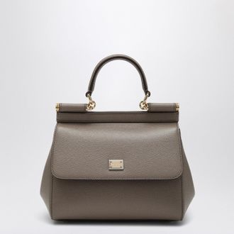 Dolce & Gabbana Medium Sicily handbag in light mud colour