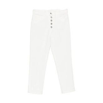 Dondup Cropped Jeans, female, White, Size: W25 Koons Jeans