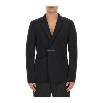 Givenchy Classic Black Blazer Metal Accent - male - Givenchy - Blazers - Black - L - Jackets