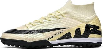 Generic Youth Grass Court Sneakers with Removable Spikes for Men and Women Football Training, Broken Nails - Beige, 4.5 UK