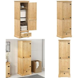 vidaXL Armadio Corona 55x50x170 cm in Legno Massello di Pino - Armadio per camera da letto - Armadio in pino