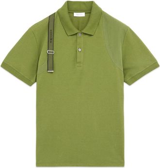 Alexander McQueen HARNESS POLO SHIRT Size: XXL, colour: KHAKI