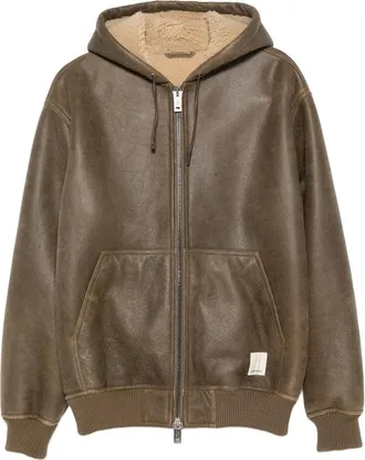 Emporio Armani Hooded Shearling Jacket
