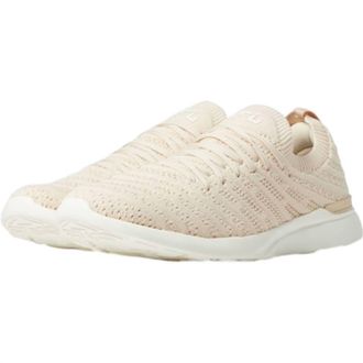 Athletic Propulsion Labs Womens Techloom Wave Athletic Sneakers In Warm Silk/ivory