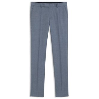BOSS ONE Slim-fit pants in melange virgin wool