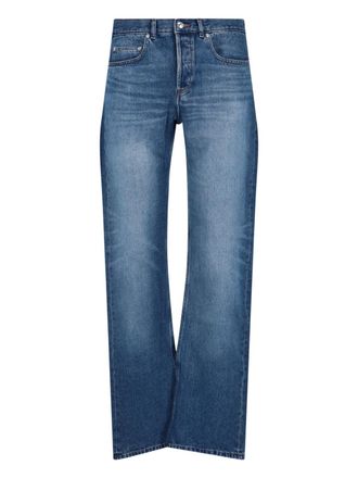 A.P.C. Straight Jeans In Light Blue Cotton Denim
