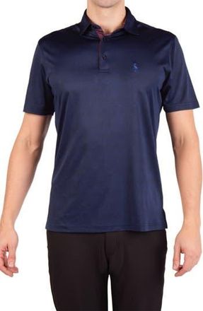 Tailorbyrd Honeycomb Textured Performance Polo in Navy at Nordstrom Rack, Size Xxx-Large