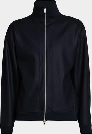 Jil Sander Men & apos;s Melton Wool Zip-Front Jacket